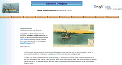 Desktop Screenshot of berliner-dampfer.de